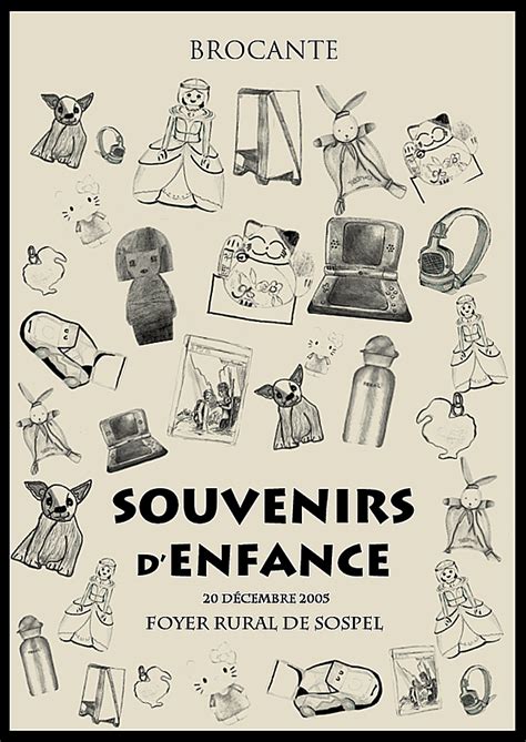 La Salle Souvenirs D Enfance Affiche Brocante