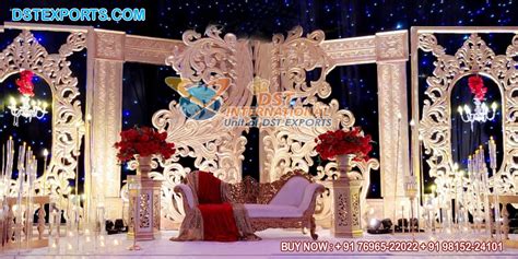 Classic Wedding Stage With Backdrop Frame Decor Dst International