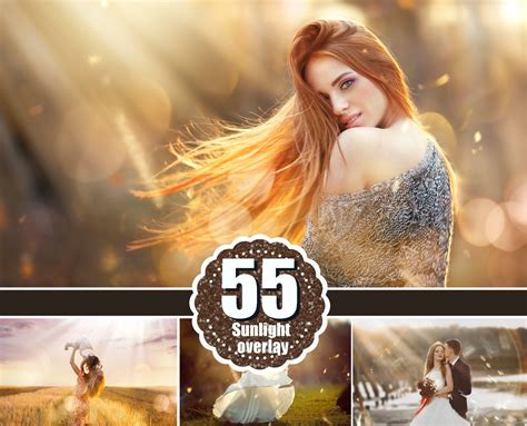 55 natural sun light effects, Photoshop Overlays, sunlight, sun lens ...