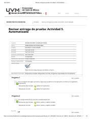Actividad Automatizada Pdf Revisar Entrega De Prueba