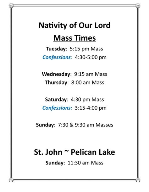 Nativity Cluster: Nativity of our Lord and St. John's Parishes