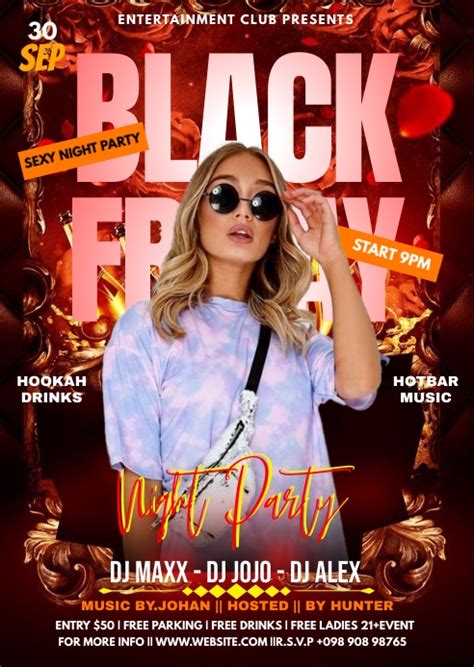 Copy Of Black Friday Party Flyer Postermywall