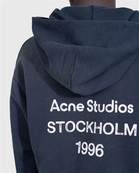 Acne Studios – Logo Hoodie Black | Highsnobiety Shop