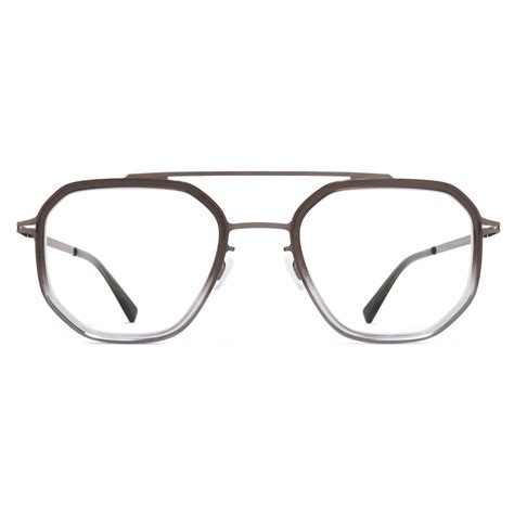 Mykita Satu Lite Shiny Graphite Grey Gradient Metal Glasses Optical Glasses Mykita