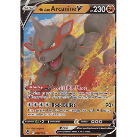 Hisuian Arcanine V 090 195 Ultra Rare