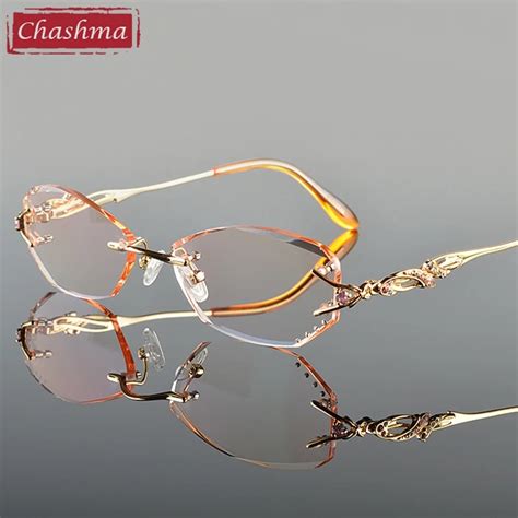 Chashma Luxury Tint Lenses Myopia Glasses Reading Glasses Diamond