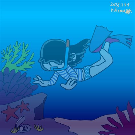 Lucy Loud Snorkeling By Galbin32 On Deviantart