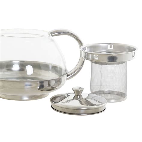 Theepot Van Glas En Rvs Ml Met Filter Infuser En Handvat Bestellen