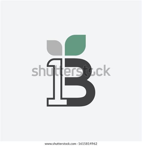 1b Logo Leaf Concept Vector Stock Vector (Royalty Free) 1615814962 | Shutterstock