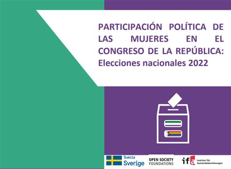 Participación Política De Las Mujeres En El Congreso De La República