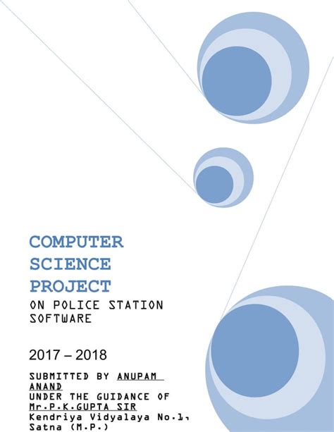 Computer Science Investigatory Project Class 12th Pdf