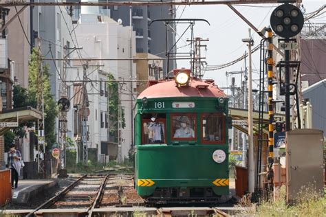 阪堺電気軌道モ161形電車 161 松虫停留場 鉄道フォト・写真 By Norikadさん レイルラボraillab