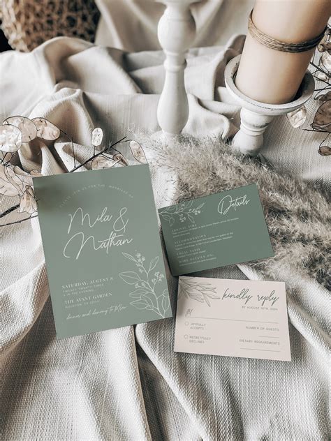 ️ 20 Sage Green Wedding Invitations For 2024 Colors For Wedding