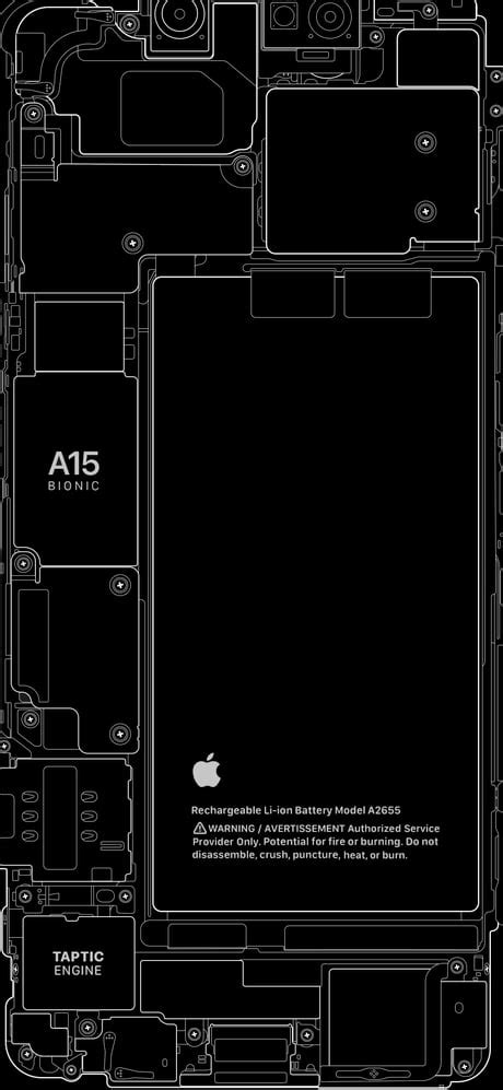 Iphone Pro Teardown Wallpaper Space Black Wallpapers