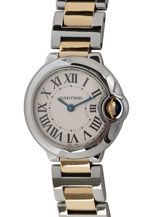 Cartier Ladies Ballon Bleu 28mm W69007z3 Sold Out Silver Dial