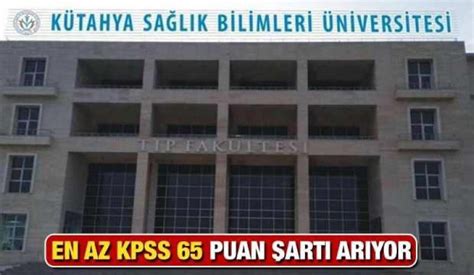 KPSS 65 puan ve en az lise mezunu personel alımı Başvurular ne zaman