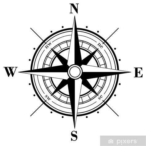 Poster Compass Rose PIXERS UK