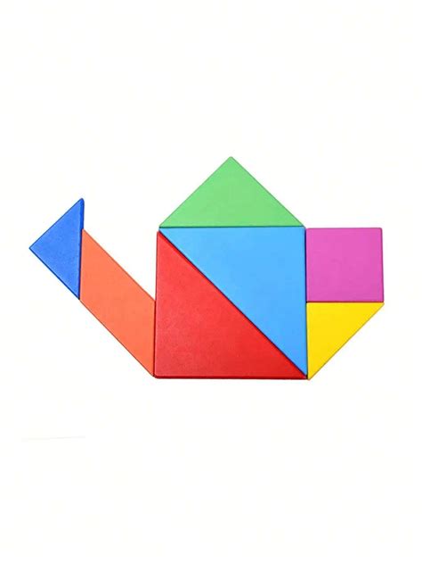 1 pieza Rompecabezas de Tangram de madera para niños Tangrams de