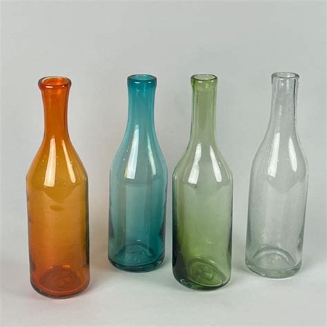 Colorful Blown Glass Bottles