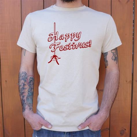 Happy Festivus T Shirt Mens Small White Happy Festivus