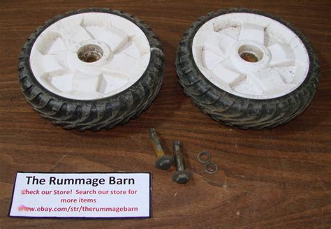 Front Wheel Set Left Right Toro Model 20340 Lawn Mower Parts Ebay