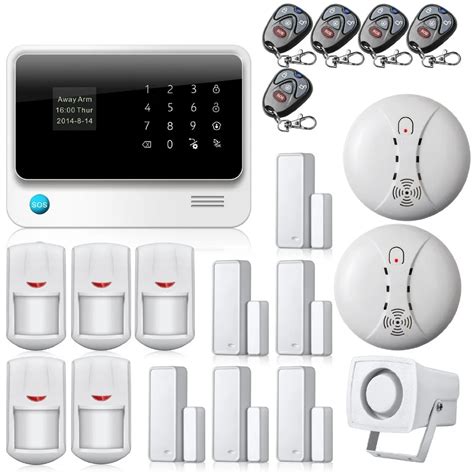 G90B Wireless Wifi GSM Home Security Alarm System Touch Screen IOS ...