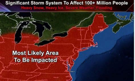 ‘significant Storm System To Affect 100 Million People’ In First Week Of March A Hoax The