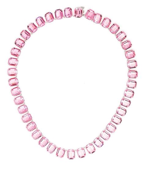 Swarovski Crystal Embellished Choker Necklace Farfetch