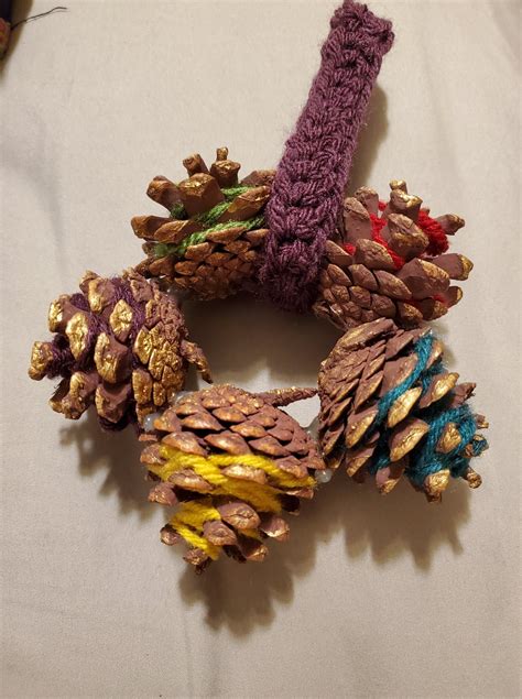 12 Days of Christmas: Pine Cone Wreath Ornament - YARNutopia & More ...