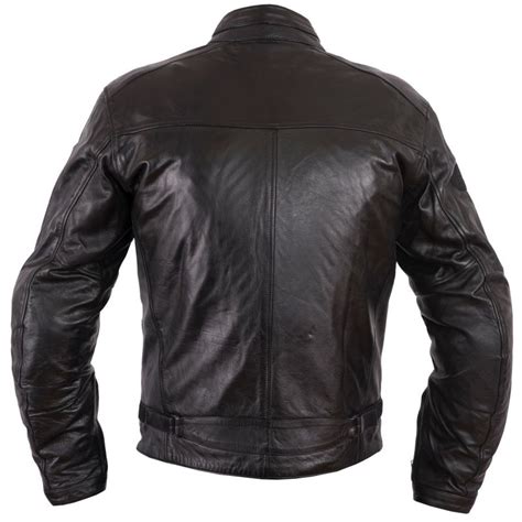 Blouson Moto Vintage Helstons ACE Cuir Rag Marron