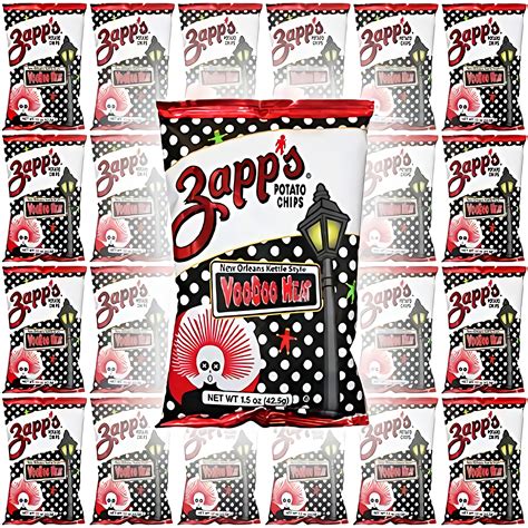 Zapps Potato Chips Voodoo Heat New Orleans Kettle Style 15oz Bag