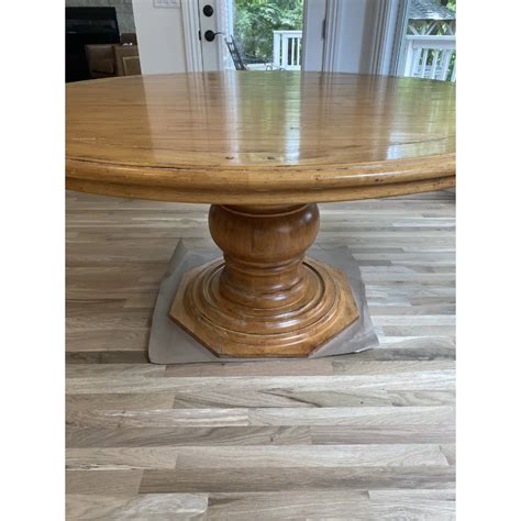 Fremarc Designs Solid Wood Round Pedestal Dining Table Chairish Round