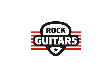 Guitar Pick Rock Music Band Logo Graphic by Enola99d · Creative Fabrica