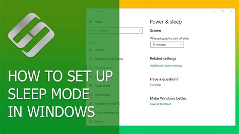 How To Enable Disable And Setup Sleep Mode In Windows Or