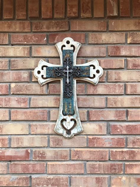 Wall Cross Cross Decor Wood Cross Large Rustic Wood Cross Etsy