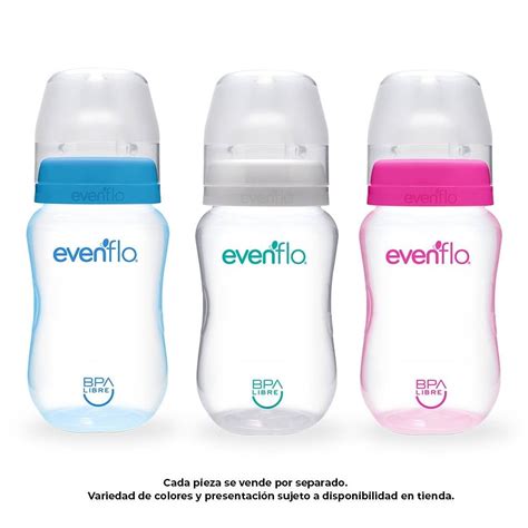 Biber N Evenflo Entintado Cuello Ancho Flujo Medio Oz Varios Colores