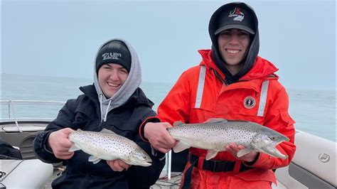 Niagara Bar Spring Brown Trout Fishing Bonus River Steelhead Youtube