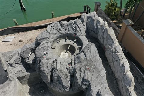 Lazy River Pool With Volcano Hot Tub Lucas Lagoons