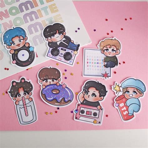 Bts Dynamite Sticker Etsy