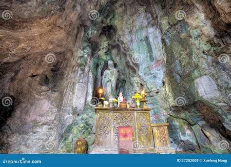 Cave of Marble Mountain at Da Nang City Stock Image - Image of bless ...