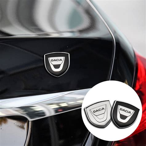 2PCS 3D Metal Emblem Logo For Dacia Duster Logan Sandero Lodgy Dokker