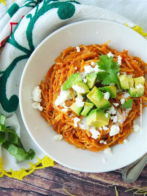 Mexican Fideo Seco Recipe Sopa Seca De Fideo Mexican Made Meatless™