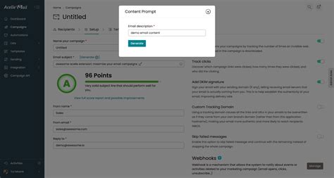 Acelle AI Kit - Subject Line and Spam/Deliverability Report with AI