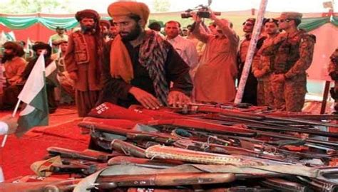 Over 40 Militant Commanders Lay Down Arms In Balochistan