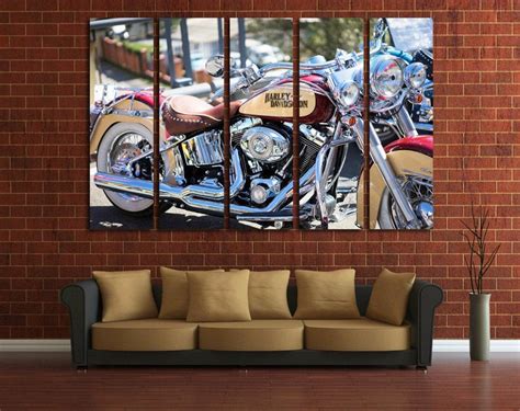 Harley Davidson Wall Art Harley Davidson Wall Decor Harley | Etsy