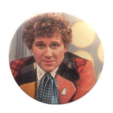 Doctor Who Vintage 1980s Button 6th Doctor Colin Baker Doctor