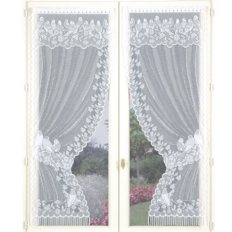 Paire De Rideaux Bonne Femme Dentelle Et Franges Home Maison La Redoute