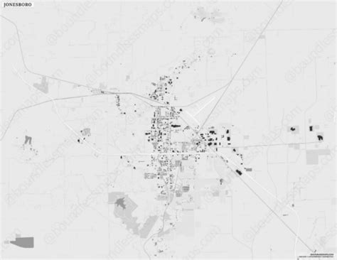 Jonesboro Dark Blue Vector Map Boundless Maps