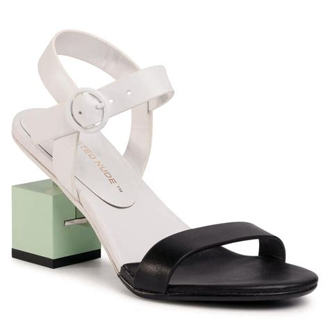 Sandały United Nude Cube Sandal Mid 10406645149 Biały eobuwie pl