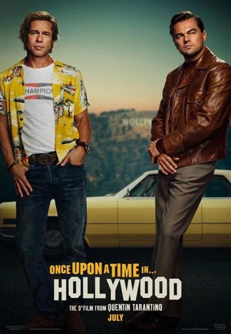 DiCaprio y Brad Pitt en el primer póster de la nueva de Tarantino